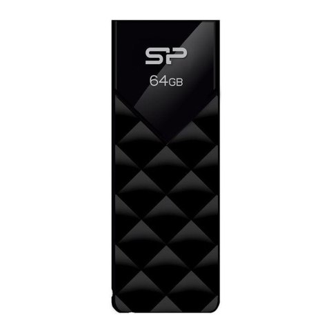 Pendrive Silicon Power 64GB 2.0 Ultima U03 Diamond Cut Black