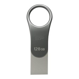 Pendrive Silicon Power Mobile C80 128GB USB 3.0 / USB-C + Type C Metal