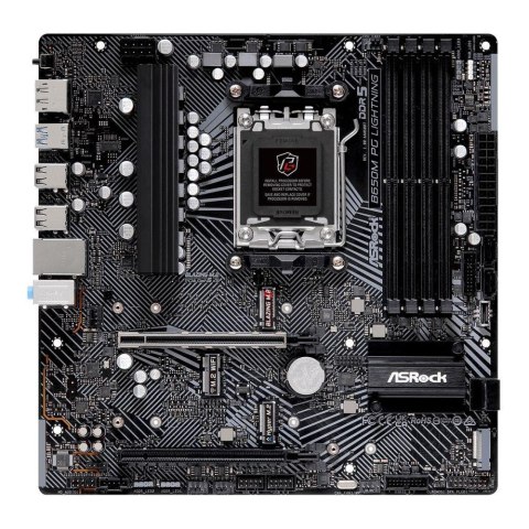 Płyta ASrock B650M PG LIGHTNING /AMD B650/DDR5/SATA3/M.2/USB3.2/PCIe4.0/AM5/mATX