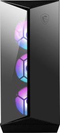 Obudowa komputerowa MSI MPG GUNGNIR 110R Mid Tower Gaming Computer Case Black, USB 3.2 Gen2 Type C, 4x 120mm ARGB Fan, Mystic Li