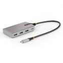 StarTech.com HB31C3A1CDPPD3 huby i koncentratory USB 3.2 Gen 2 (3.1 Gen 2) Type-C 10000 Mbit/s Srebrny