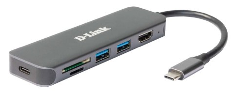 D-Link DUB-2327 stacja dokująca Przewodowa USB Type-C Szary