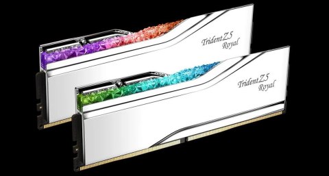 G.SKILL TRIDENT Z5 ROYAL RGB DDR5 2X48GB 6400MHZ CL32 XMP3 SILVER F5-6400J3239F48GX2-TR5S