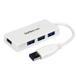 StarTech.com ST4300MINU3W huby i koncentratory USB 3.2 Gen 1 (3.1 Gen 1) Type-A 5000 Mbit/s Biały