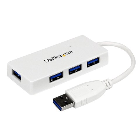 StarTech.com ST4300MINU3W huby i koncentratory USB 3.2 Gen 1 (3.1 Gen 1) Type-A 5000 Mbit/s Biały