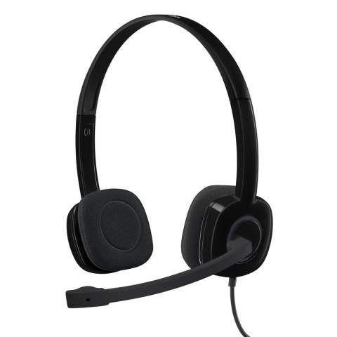 ZESTAW SŁUCHAWKOWY STEREO H151 BLACK 981-000589 LOGITECH