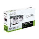 Asus Dual GeForce RTX 4070 SUPER White OC Edition 12GB GDDR6X | NVIDIA | 12 GB | GeForce RTX 4070 SUPER | Pamięć GDDR6X | Ilość 