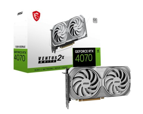 VGA PCIE16 RTX4070 12GB GDDR6X/RTX4070 VEN 2X WHI 12G OC MSI