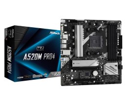 Płyta główna Asrock A520M PRO4 (WYPRZEDAŻ)