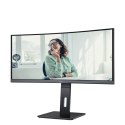 AOC CU34P3CV monitor komputerowy 86,4 cm (34") 3440 x 1440 px UltraWide Quad HD LED Czarny