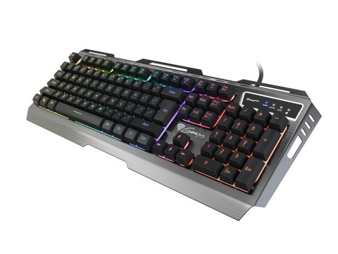 GENESIS Rhod 420 RGB klawiatura Gaming USB Amerykański międzynarodowy Czarny