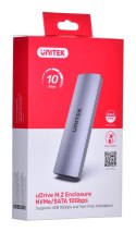 UNITEK OBUDOWA M.2 USB 3.2 Gen2 Type-C M.2 NVME/SATA SSD