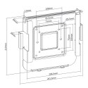 Uchwyt do MAC Mini Maclean, VESA 75X75/100X100, dla MAC Mini po 2014 roku, MC-473