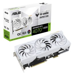 Karta graficzna ASUS TUF Gaming GeForce RTX 4070 Ti SUPER BTF White OC Edition 16GB GDDR6X