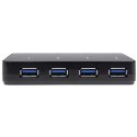 StarTech.com ST53004U1C huby i koncentratory USB 3.2 Gen 1 (3.1 Gen 1) Type-B 5000 Mbit/s Czarny