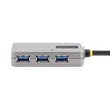 StarTech.com U01043-USB-EXTENDER huby i koncentratory USB 3.2 Gen 1 (3.1 Gen 1) Type-A 5000 Mbit/s Czarny, Srebrny