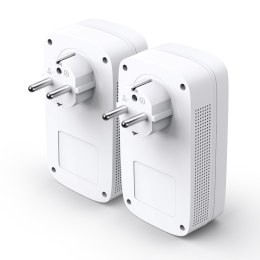 TP-Link TL-PA8030P KIT Karta sieciowa do PowerLine 1200 Mbit/s Przewodowa sieć LAN Biały 2 szt.