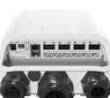 Mikrotik CRS504-4XQ-OUT łącza sieciowe Zarządzany L3 Fast Ethernet (10/100) Obsługa PoE 1U Biały