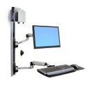 Ergotron LX WALLMOUNT SYSTEM W/CPU HOLD/MED SILV CPU HOLD 32IN 2.3-11KG