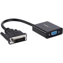 StarTech.com DVI2VGAE adapter kablowy 0,19 m Czarny