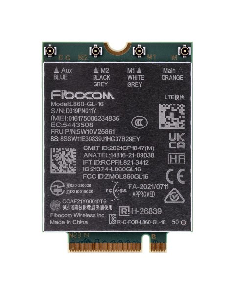 Lenovo 4XC1K04678 karta sieciowa Wewnętrzny WWAN 1000 Mbit/s