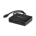 StarTech.com MSTCDP123DP zewnętrzna karta graficzna usb 3840 x 2160 px Czarny