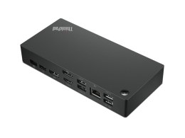 Lenovo | Uniwersalna stacja dokująca USB-C ThinkPad — UE | 40AY0090EU-02 | Stacja dokująca | Porty Ethernet LAN (RJ-45) 1 | Iloś