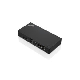 Lenovo | Uniwersalna stacja dokująca USB-C ThinkPad — UE | 40AY0090EU-02 | Stacja dokująca | Porty Ethernet LAN (RJ-45) 1 | Iloś