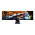 Samsung G95SC monitor komputerowy 124,5 cm (49") 5120 x 1440 px Dual QHD OLED Srebrny