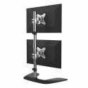 StarTech.com ARMDUOVS uchwyt / stojak do monitorów 68,6 cm (27") Biurko Czarny, Srebrny