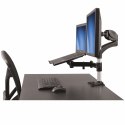 StarTech.com ARMUNONB uchwyt / stojak do monitorów 68,6 cm (27") Biurko Aluminium, Czarny