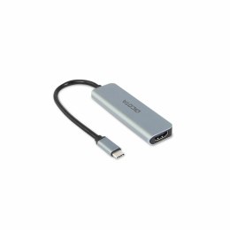 DICOTA D32060 huby i koncentratory USB Type-C Srebrny