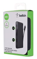 Hub Belkin USB-C 4-Port Mini Hub (USB Type-C) 2xUSB-A/2xUSB-C Black