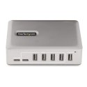 StarTech.com 10G5A2CS-USB-C-HUB huby i koncentratory USB 3.2 Gen 2 (3.1 Gen 2) Type-C 10000 Mbit/s Srebrny