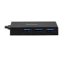 StarTech.com HB30C3A1CFB huby i koncentratory USB 3.2 Gen 1 (3.1 Gen 1) Type-C 5000 Mbit/s Czarny