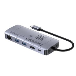 UNITEK AKTYWNY HUB USB-C 10GBPS,M.2,HDMI, PD 100W