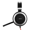 Jabra Evolve 80 UC Stereo Zestaw słuchawkowy Przewodowa Opaska na głowę Biuro/centrum telefoniczne Czarny