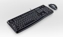 Logitech Desktop MK120 klawiatura Dołączona myszka USB AZERTY Francuski Czarny