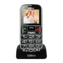 MaxCom MM462 4,57 cm (1.8") 91 g Czarny, Srebrny Telefon dla seniora