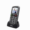 MaxCom MM462 4,57 cm (1.8") 91 g Czarny, Srebrny Telefon dla seniora