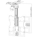 Techly ICA-CPLB 222 uchwyt do telewizorów 94cm (37") Czarny, Srebrny