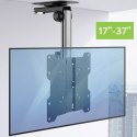 Techly ICA-CPLB 222 uchwyt do telewizorów 94cm (37") Czarny, Srebrny