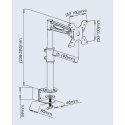 Techly ICA-LCD 501BK uchwyt / stojak do monitorów 68,6 cm (27") Biurko Czarny