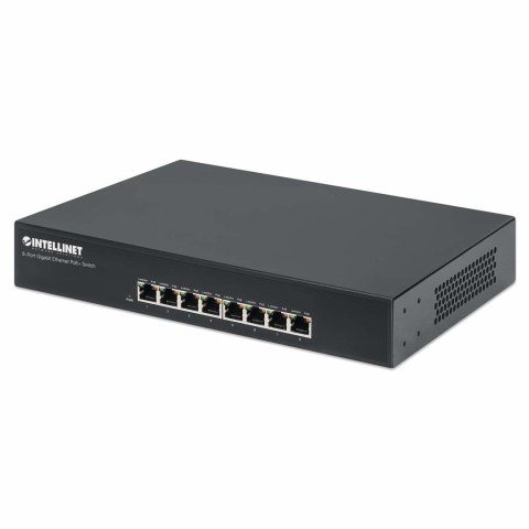 INTELLINET GIGABIT SWITCH 8X 10/100/1000 RJ45 POE+ 140W 19 RACK 560641