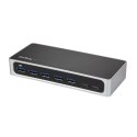 StarTech.com HB30C5A2CSC huby i koncentratory USB 3.2 Gen 1 (3.1 Gen 1) Type-B 5000 Mbit/s Czarny, Srebrny