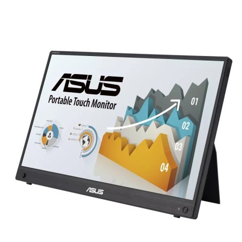 ASUS ZenScreen MB16AMTR monitor komputerowy 39,6 cm (15.6") 1920 x 1080 px Full HD LCD Ekran dotykowy Czarny