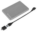 Verbatim Store 'n' Go ALU Slim zewnętrzny dysk twarde 2 TB 2.5" USB Type-C 3.2 Gen 1 (3.1 Gen 1) Szary