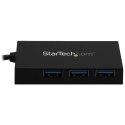 StarTech.com HB30A3A1CFB huby i koncentratory USB 3.2 Gen 1 (3.1 Gen 1) Type-A 5000 Mbit/s Czarny