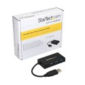 StarTech.com HB30A3A1CFB huby i koncentratory USB 3.2 Gen 1 (3.1 Gen 1) Type-A 5000 Mbit/s Czarny