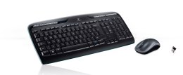 Logitech Wireless Combo MK330 klawiatura Dołączona myszka USB QWERTY Amerykański międzynarodowy Czarny